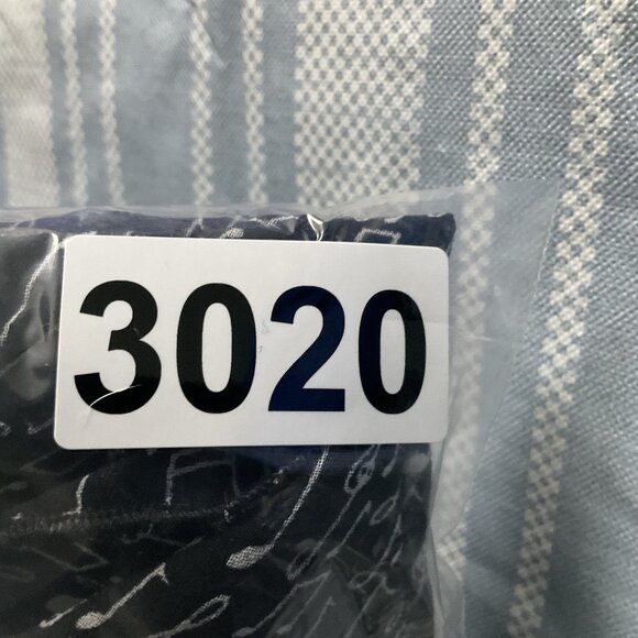 Cabi Blouse Womens Sz XL Black Music Notes Button Up Top Sleeveless Sheer Artsy - Picture 9 of 9